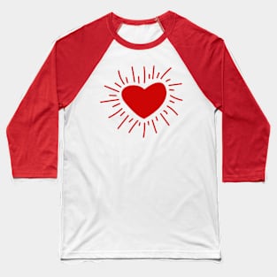 Love Heart for Valentine's Day Baseball T-Shirt